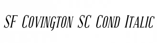 SF Covington SC Cond Italic  Descarca Fonturi Gratis