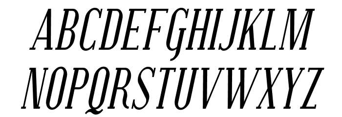SF Covington SC Cond Italic Font LOWERCASE