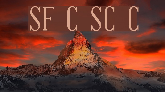 SF Covington SC Cond Font examples
