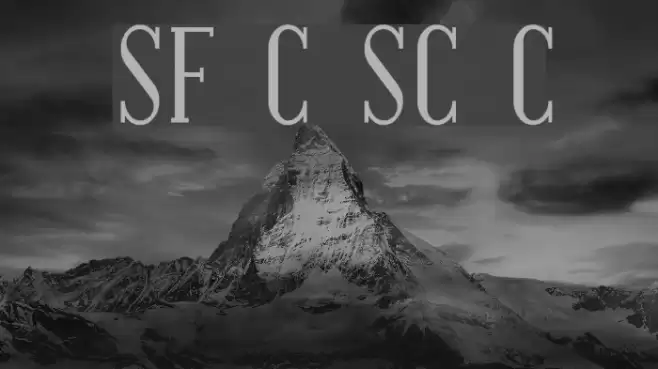 SF Covington SC Cond Font examples