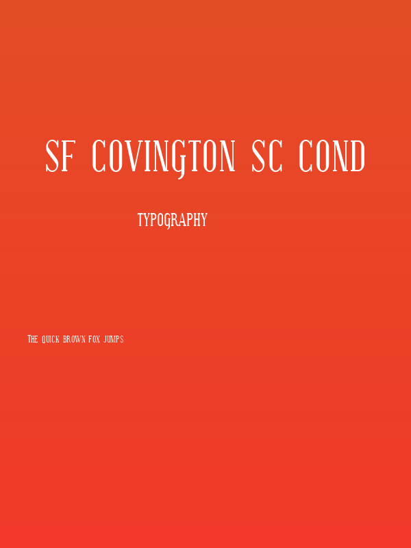 SF Covington SC Cond Poster