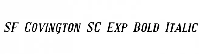 SF Covington SC Exp Bold Italic  baixar fontes gratis