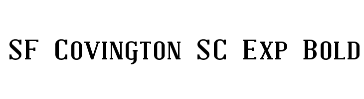 SF Covington SC Exp Bold Font
