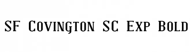 SF Covington SC Exp Bold  baixar fontes gratis