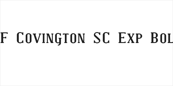 SF Covington SC Exp Bold Logo