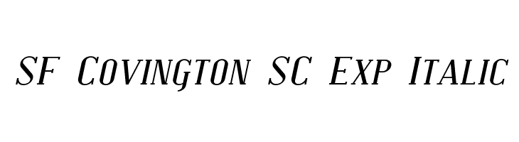 SF Covington SC Exp Italic  免费字体下载