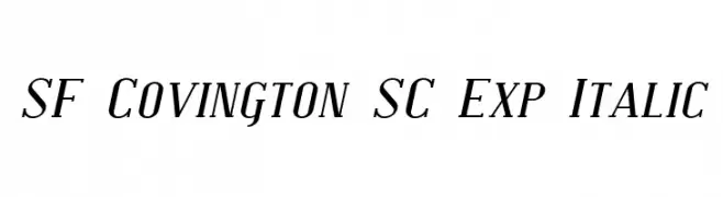 SF Covington SC Exp Italic  baixar fontes gratis