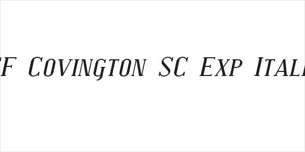 SF Covington SC Exp Italic Logo
