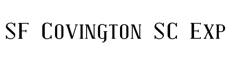 SF Covington SC Exp  Free Fonts Download