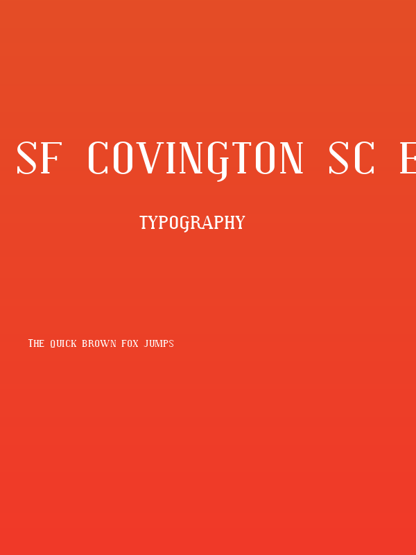 SF Covington SC Exp Poster