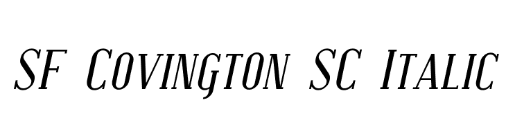 SF Covington SC Italic  Descarca Fonturi Gratis