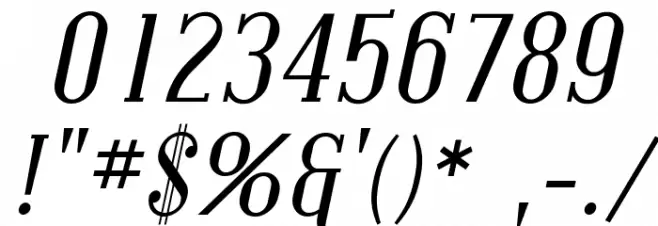 SF Covington SC Italic Font OTHER CHARS