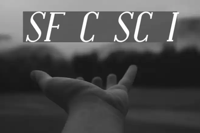 SF Covington SC Italic Font examples