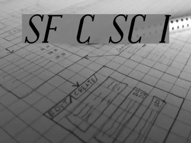 SF Covington SC Italic Font examples