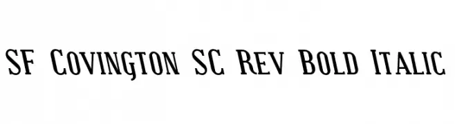SF Covington SC Rev Bold Italic  baixar fontes gratis
