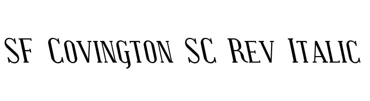 SF Covington SC Rev Italic  les polices de caractères gratuit tlcharger