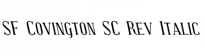 SF Covington SC Rev Italic  baixar fontes gratis