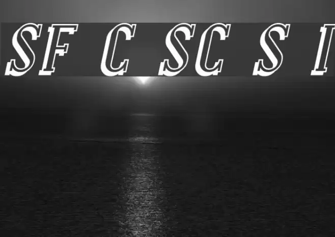 SF Covington SC Shadow Italic Font examples