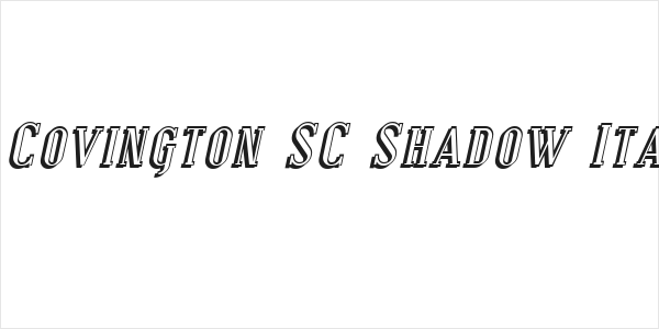 SF Covington SC Shadow Italic Logo