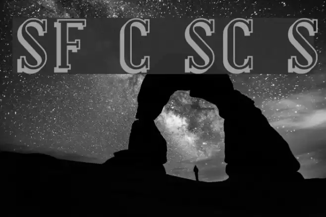 SF Covington SC Shadow Font examples