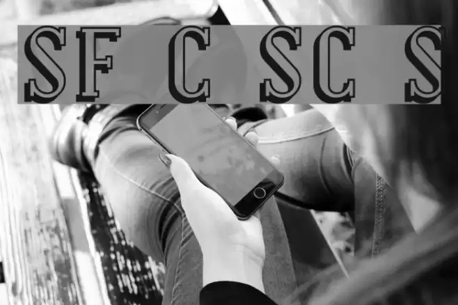 SF Covington SC Shadow Font examples