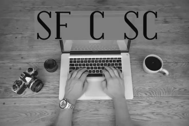 SF Covington SC Font examples