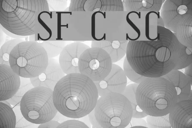 SF Covington SC Font examples