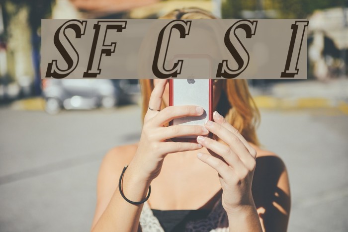 SF Covington Shadow Italic Font examples