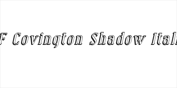 SF Covington Shadow Italic Logo