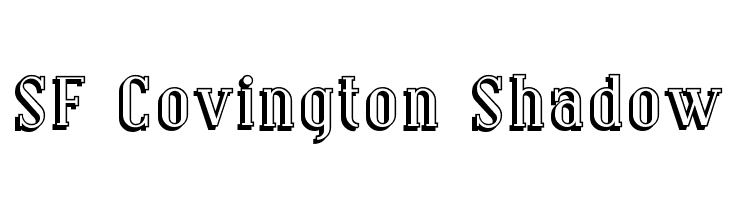 SF Covington Shadow  Frei Schriftart Herunterladen