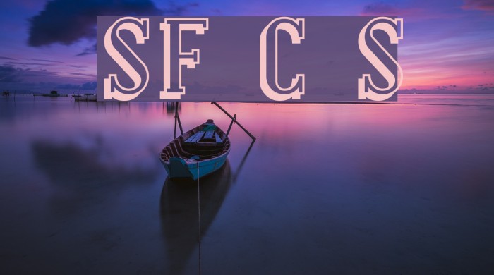 SF Covington Shadow Font examples