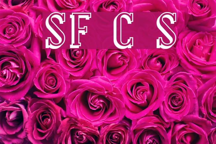 SF Covington Shadow Font examples