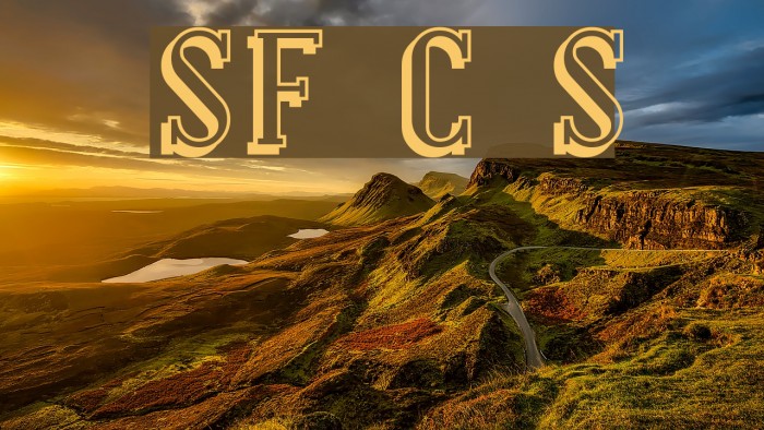 SF Covington Shadow Font examples