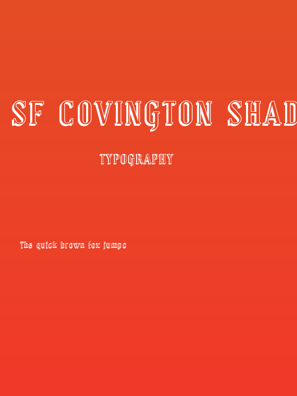 SF Covington Shadow Poster