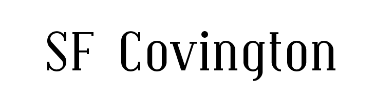 SF Covington Font