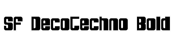 SF DecoTechno Bold  لخطوط تنزيل