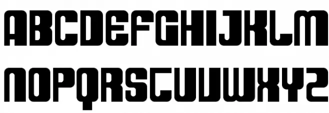 SF DecoTechno Bold Schriftart Groß