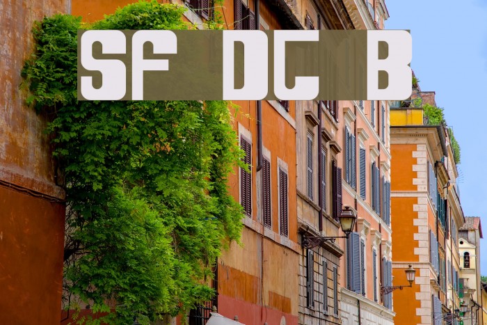 SF DecoTechno Bold Font examples
