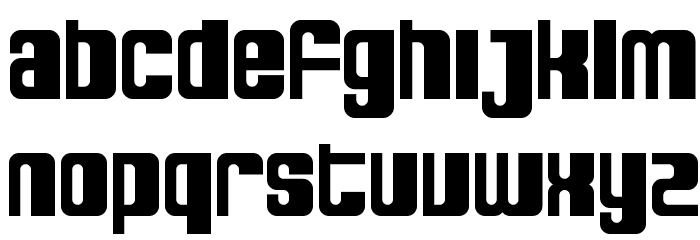 SF DecoTechno Bold Font LOWERCASE