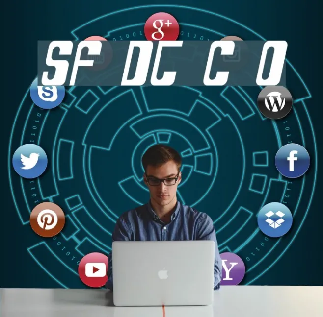 SF DecoTechno Condensed Oblique Example 2