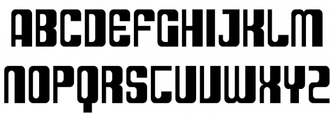 SF DecoTechno Condensed خط أحرف كبيرة