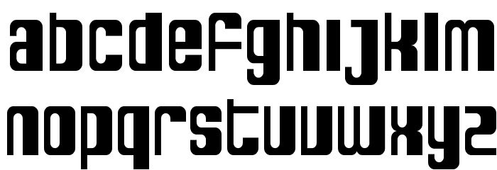 SF DecoTechno Condensed Font LOWERCASE
