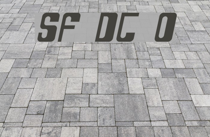 SF DecoTechno Oblique フォント examples