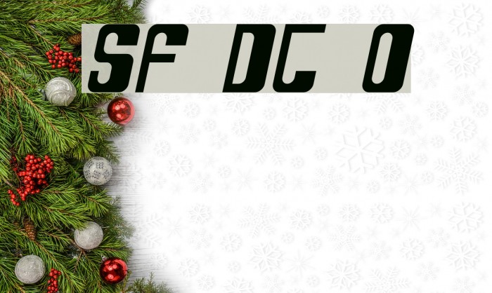 SF DecoTechno Oblique フォント examples