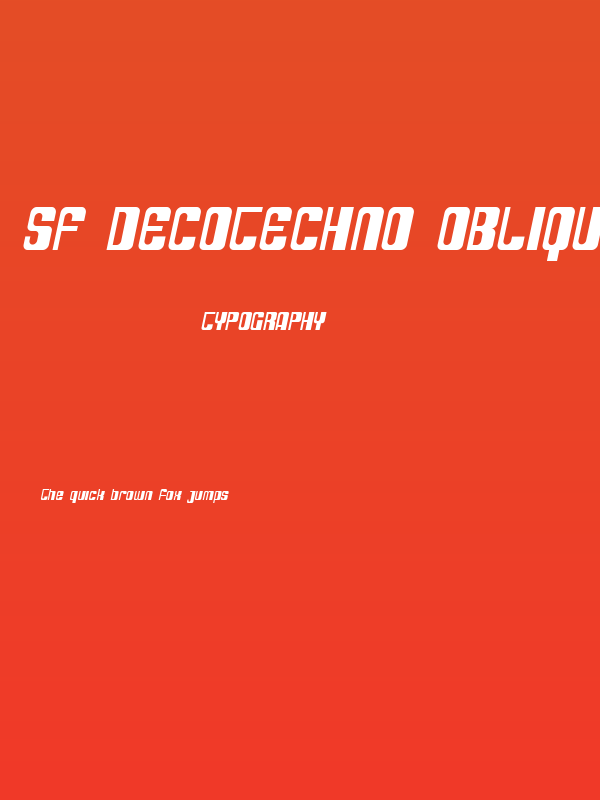 SF DecoTechno Oblique Poster