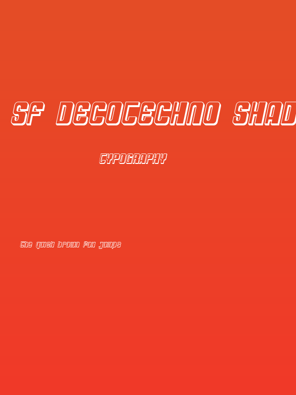 SF DecoTechno Shaded Oblique Poster