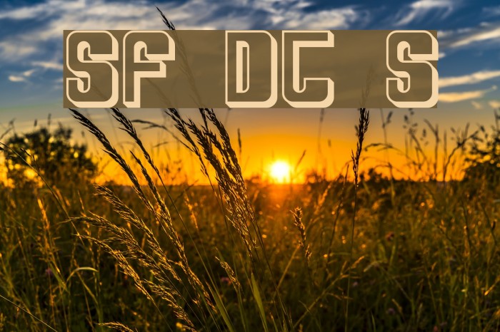 SF DecoTechno Shaded フォント examples