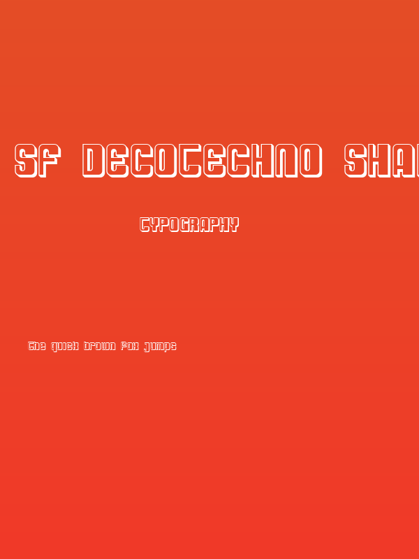 SF DecoTechno Shaded Poster