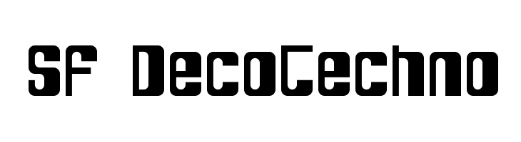 SF DecoTechno  Fuentes Gratis Descargar
