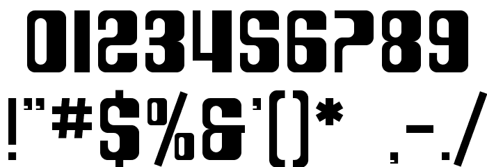 SF DecoTechno Font OTHER CHARS